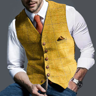 Leonardo | Stylish Vest with Wooden Buttons