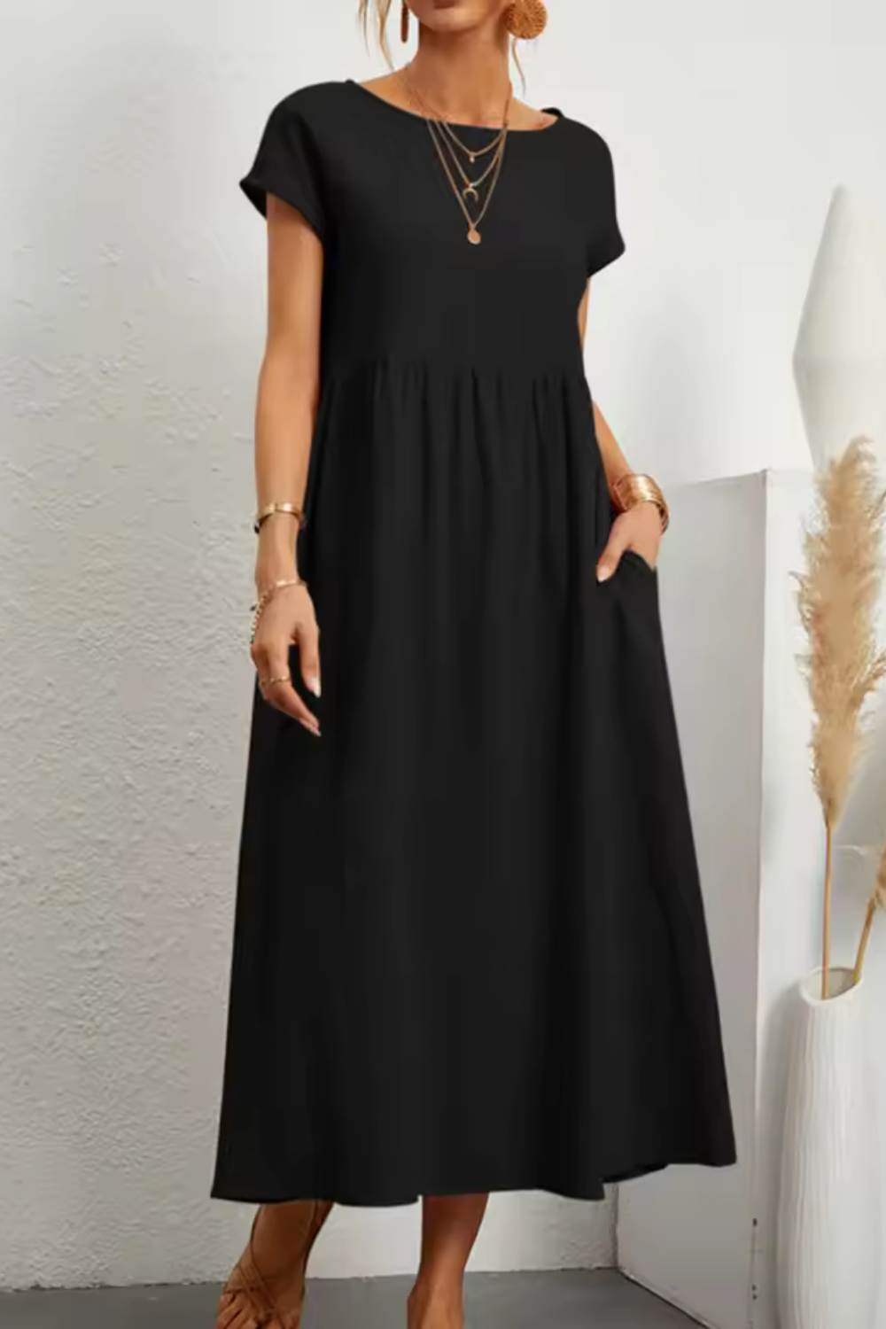 Emily™ - Comfortable O-Neck Dress