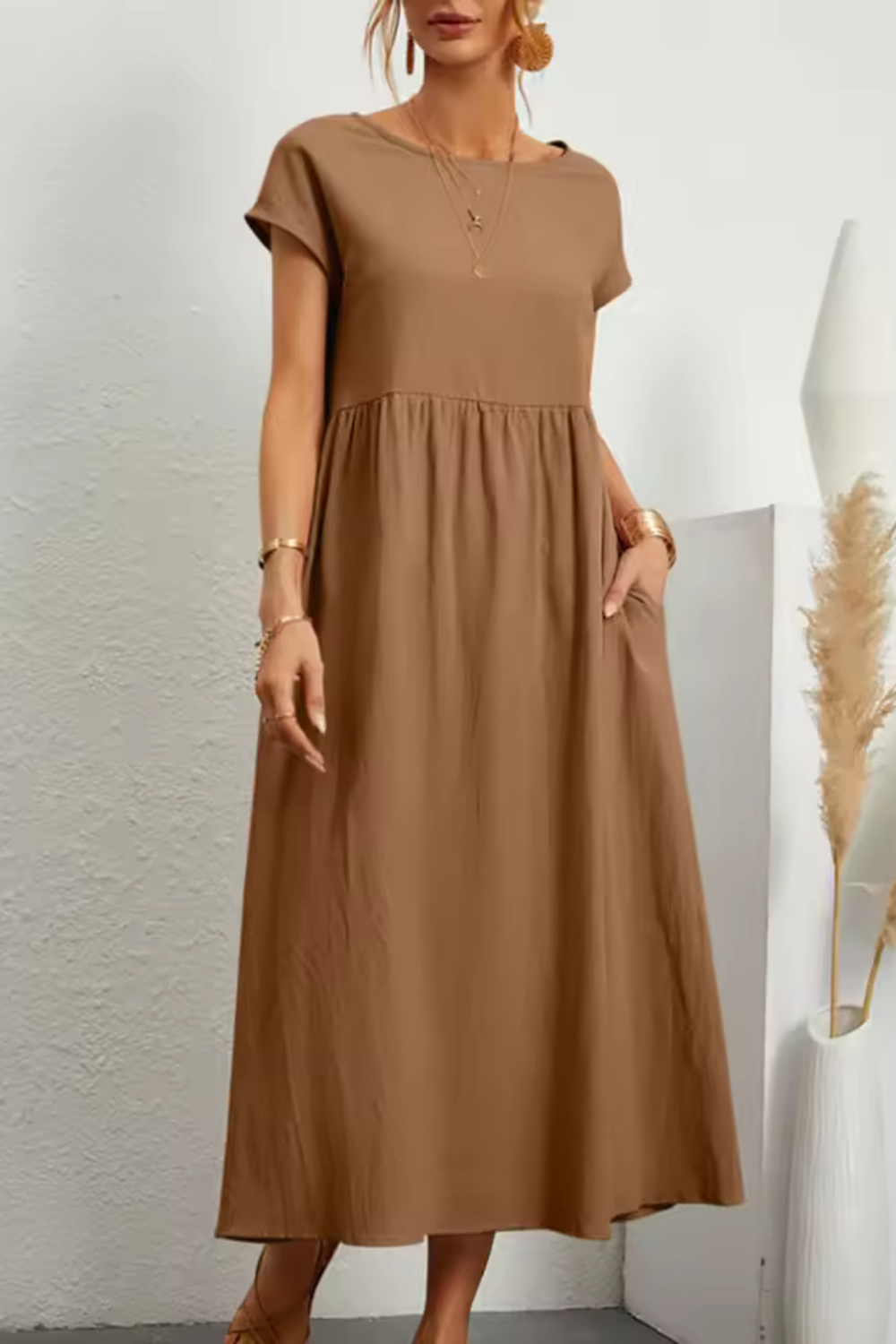 Emily™ - Comfortable O-Neck Dress