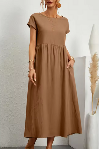 Emily™ - Comfortable O-Neck Dress
