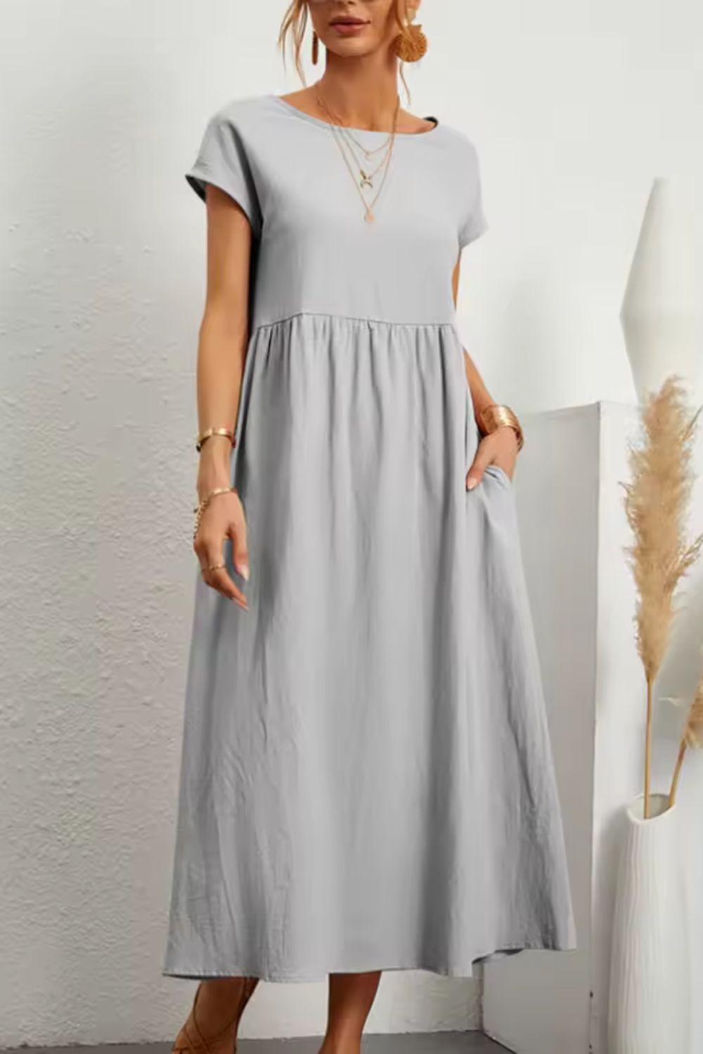 Emily™ - Comfortable O-Neck Dress