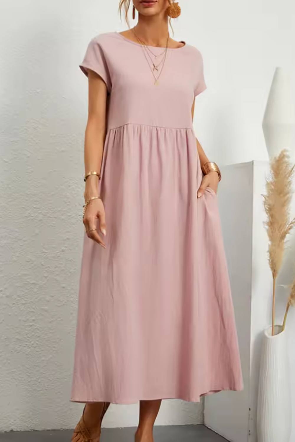Emily™ - Comfortable O-Neck Dress