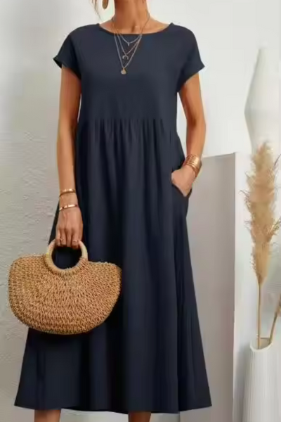 Emily™ - Comfortable O-Neck Dress