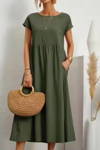 Emily™ - Comfortable O-Neck Dress