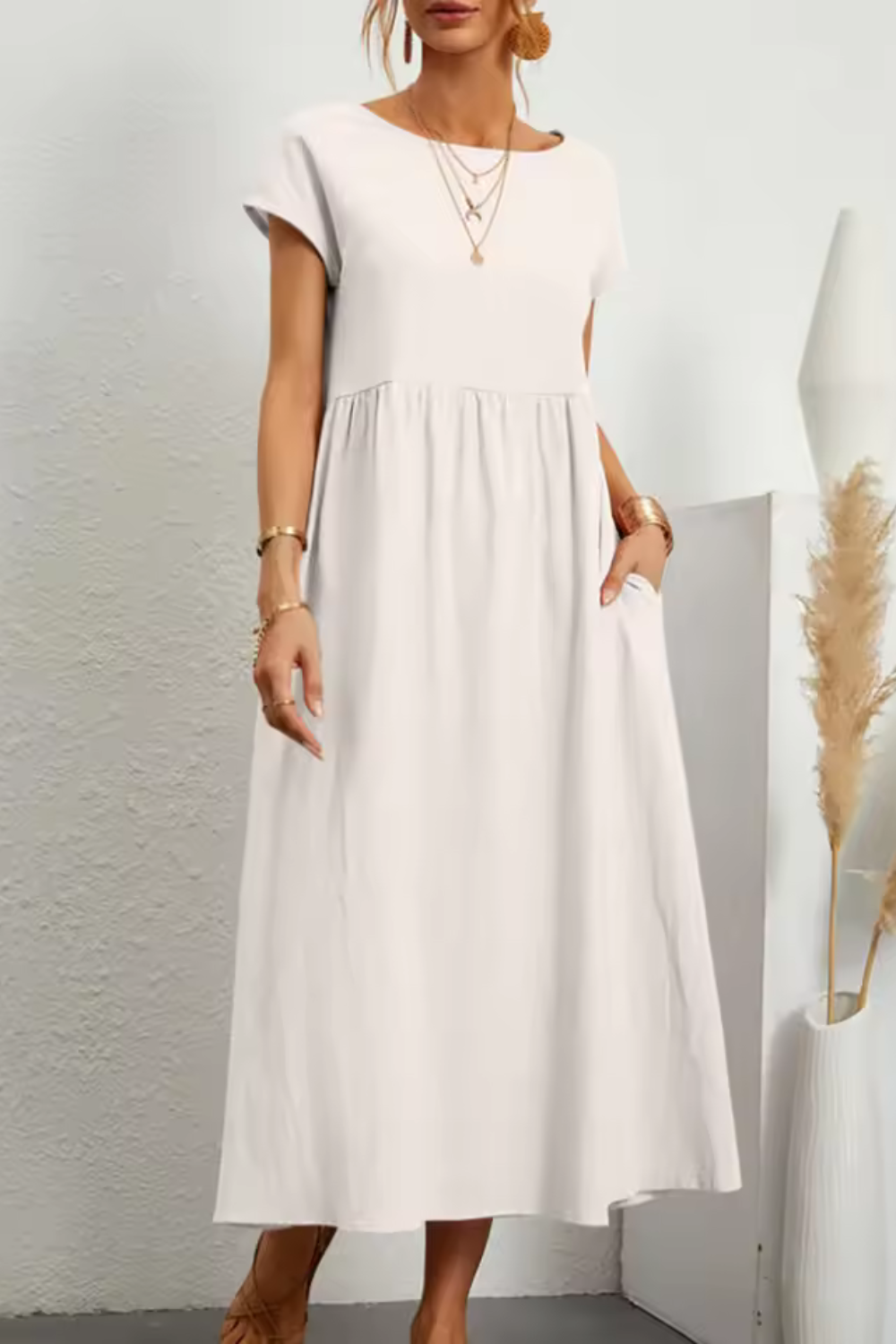 Emily™ - Comfortable O-Neck Dress
