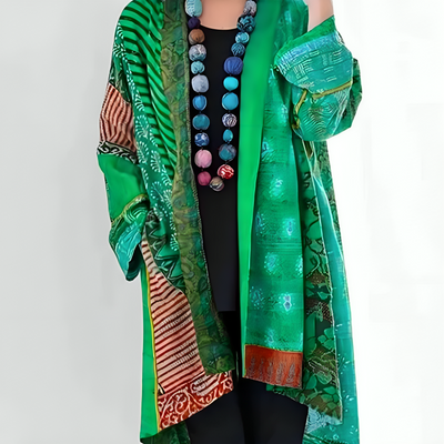 Kathleen | Artistic Patchwork Kimono Jacket