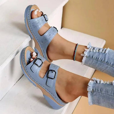Yadira - Double Buckle Orthopedic Sandals