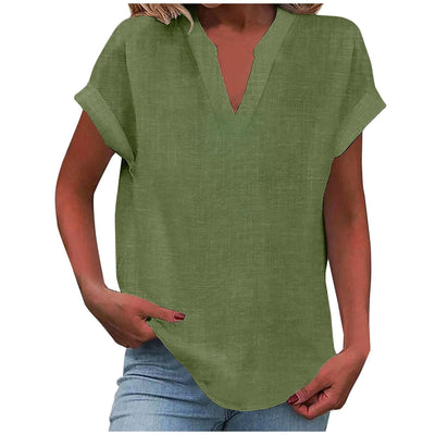 EDEN | RELAXED V-NECK BLOUSE