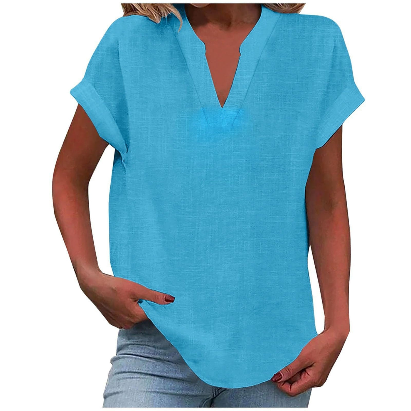 EDEN | RELAXED V-NECK BLOUSE