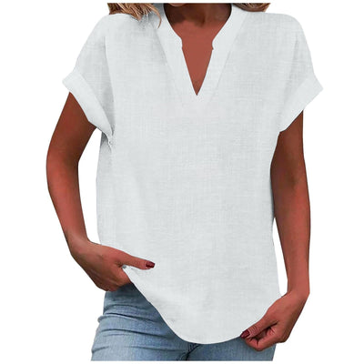 EDEN | RELAXED V-NECK BLOUSE