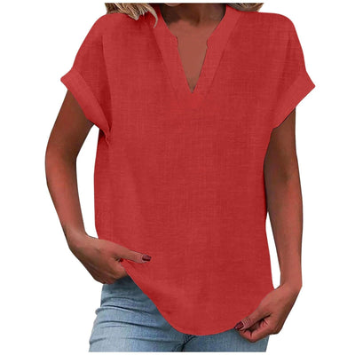 EDEN | RELAXED V-NECK BLOUSE
