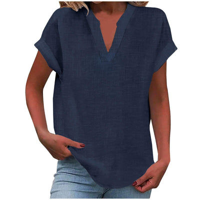 EDEN | RELAXED V-NECK BLOUSE