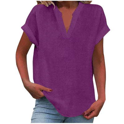 EDEN | RELAXED V-NECK BLOUSE