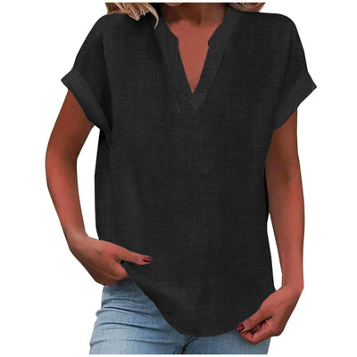 EDEN | RELAXED V-NECK BLOUSE