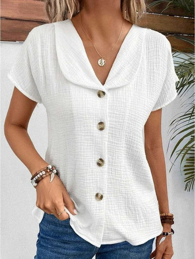 Ellen™ | Top with Collar And buttons