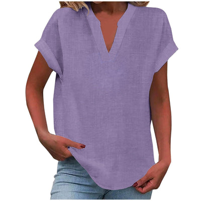 EDEN | RELAXED V-NECK BLOUSE