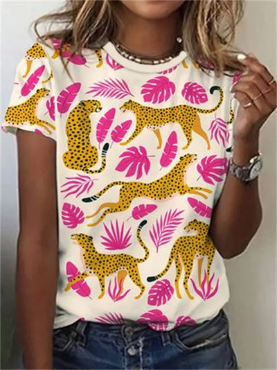 Avrille - Exclusive women's shirt with animal print