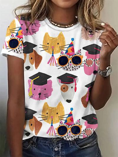 Avrille - Exclusive women's shirt with animal print