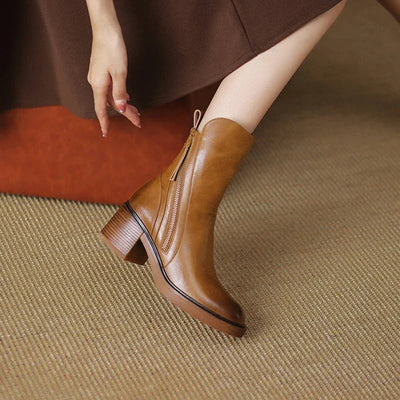 Sonia™ | Leather Ankle Boots