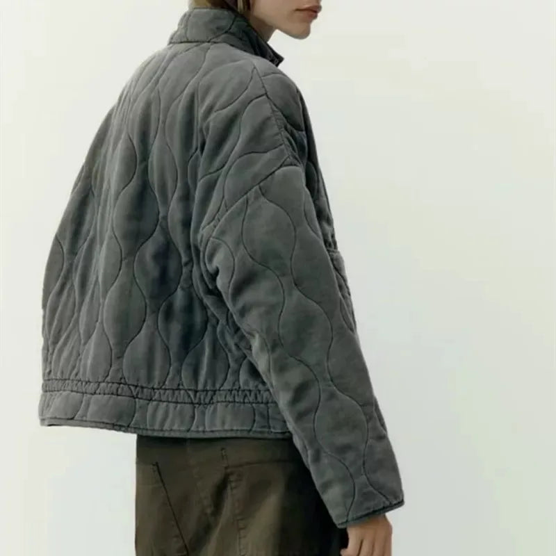 Sara™ - Vintage quilted cotton jacket