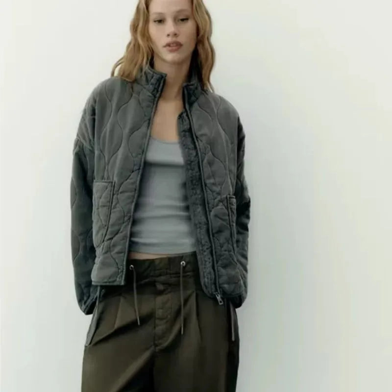 Sara™ - Vintage quilted cotton jacket