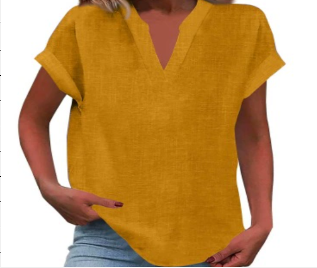 EDEN | RELAXED V-NECK BLOUSE