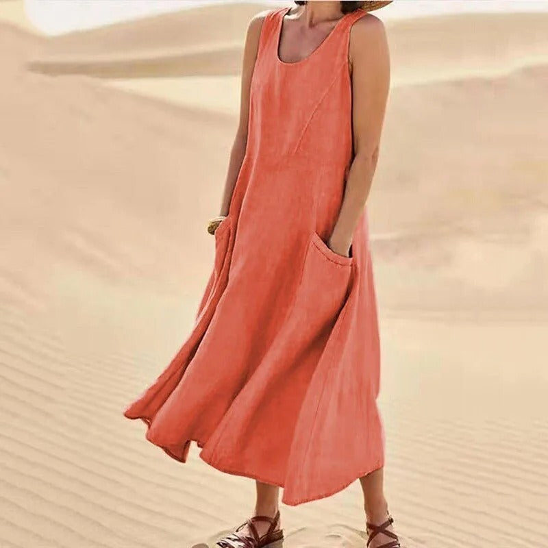 Tina™ - Summer linen dress