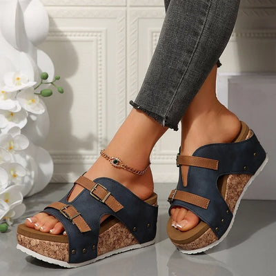 Serhat - Fashionable Orthopedic Sandals with Platform and Wedge