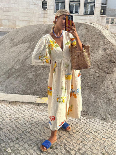RHODE - STYLISH LINEN DRESS