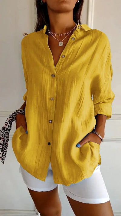 Auberis™ - High quality cotton blouse