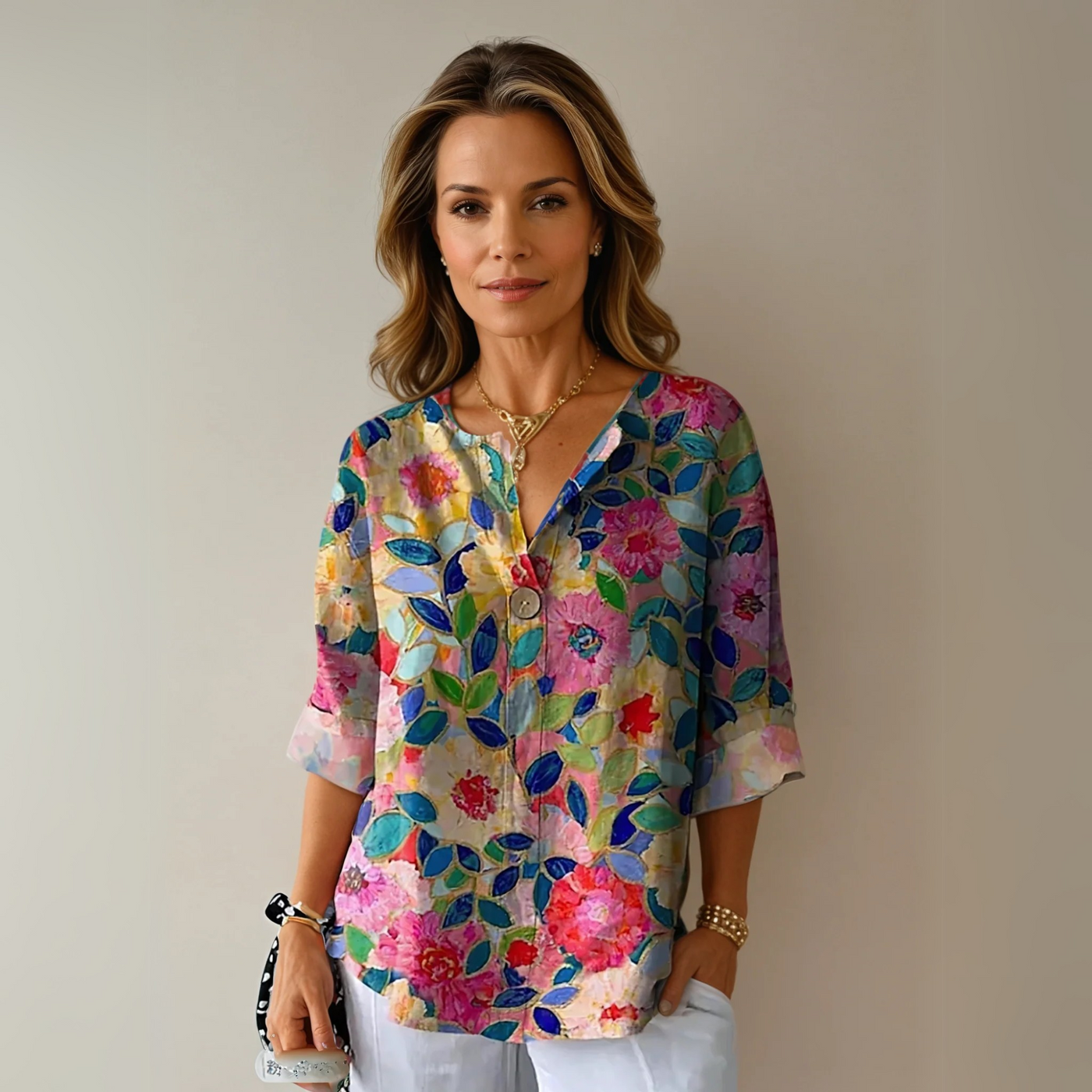 Arlene™ | Chic Floral Print Blouse - Lisa New York