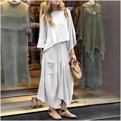 Elaine™ | Casual Two Piece Set | Blouse And Skirt